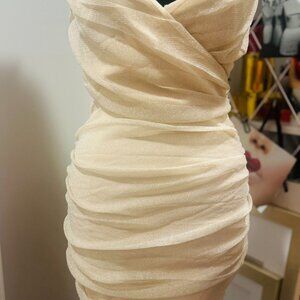 Creme  dress/ size 6